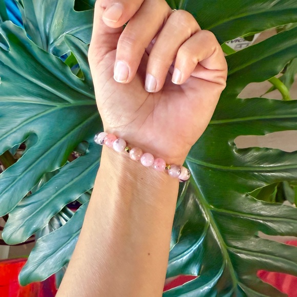 Agate & Hematite  Bracelet (one) - Picture 4 of 7